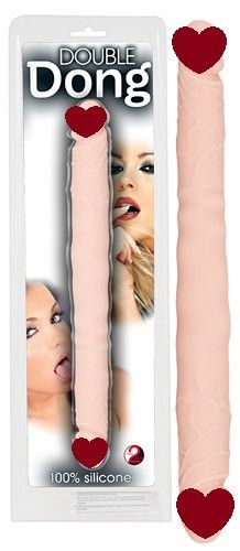Фалоімітатор для двох DOUBLE DONG (тілесний) sexstyle