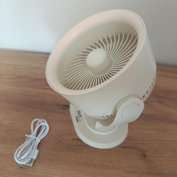 Вентилятор настільний акумуляторний Best Fan BT-003 USB 15 см компактний тихий для дому та офісу | Зображення 7