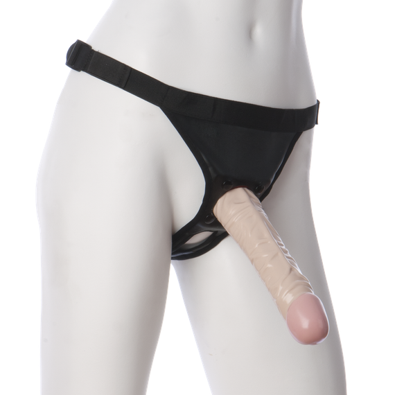Трусики со страпоном Doc Johnson Vac-U-Lock 8 Inch Classic Dong Ultra Harness, ПВХ, диаметр 3,8см sexstyle | Зображення 1