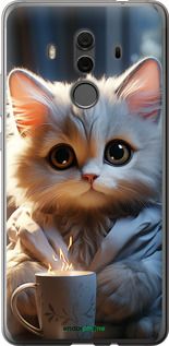 Чохол на Huawei Mate 10 Pro Білий кіт "5646t-1138-2448"