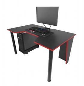 Стол геймерский ZEUS GAMER-2 черныйкрасный