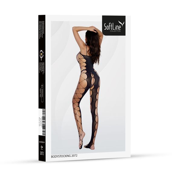 Бодістокінг - Bodystocking 2072, black - One Size | Зображення 4