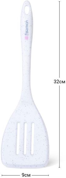 Лопатка з прорізами Fissman Bianca 32х9х4.5см нейлон+силікон | Зображення 2