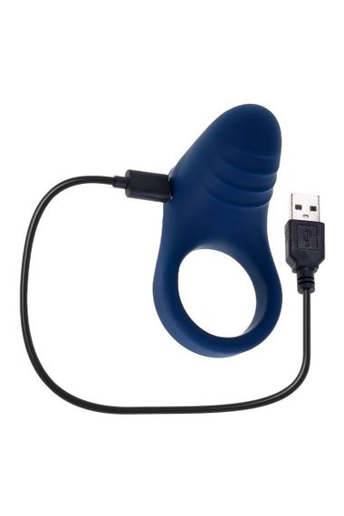 Эрекционное виброкольцо Evolved Playboy синее, 7.8 см Sex Aura | Зображення 6