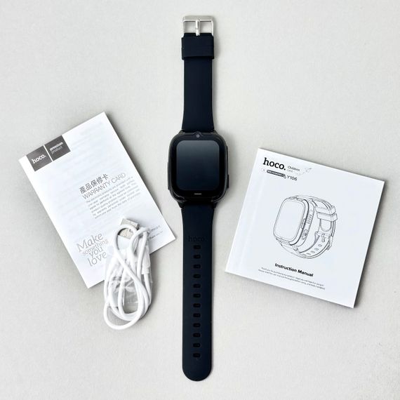 Дитячий годинник Smart Hoco Y106 4G (Чорний) | Зображення 2