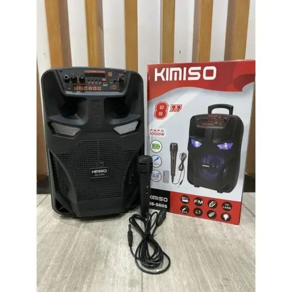 Легка та функціональна колонка-валіза Kimiso QS-5805 з мікрофоном (USB/BT/FM). | Зображення 2