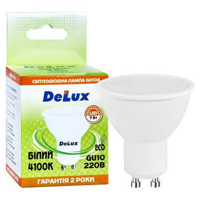 Лампочка Delux GU10A 7Вт 4100K 220В GU10 (90020565) | Зображення 2