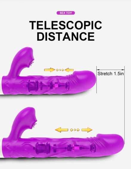 Вібромасажер SiliconeTongue Vibrator, USB 10 Function Sex Aura | Зображення 5