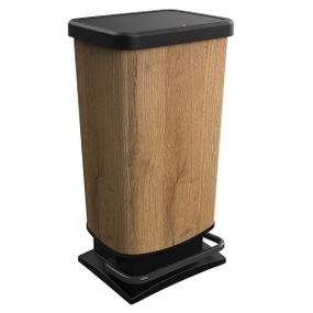 Контейнер для сміття з педаллю Rotho Paso 40 л під дерево, відро для кухні та дому (17541)