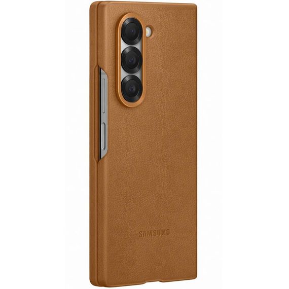 Кожаный чехол Leather Case (AAA) для Samsung Galaxy Z Fold6 | Зображення 2