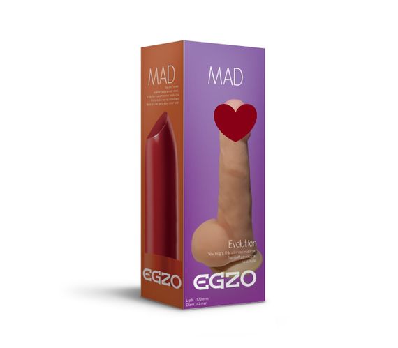 Фалоімітатор EGZO Ciberskin DS006 (17 см х 4,2 см) Sex Aura