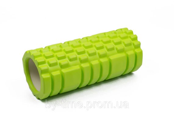 Масажний ролик EasyFit Grid Roller 33 см v.1.1 Салатовий | Зображення 1