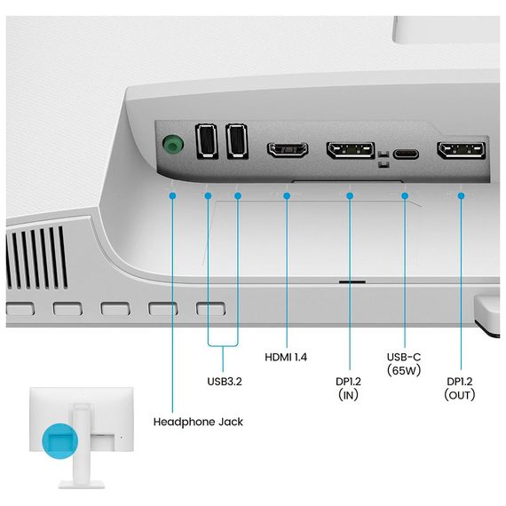 Монітор BenQ GW2486TC WHITE | Зображення 9