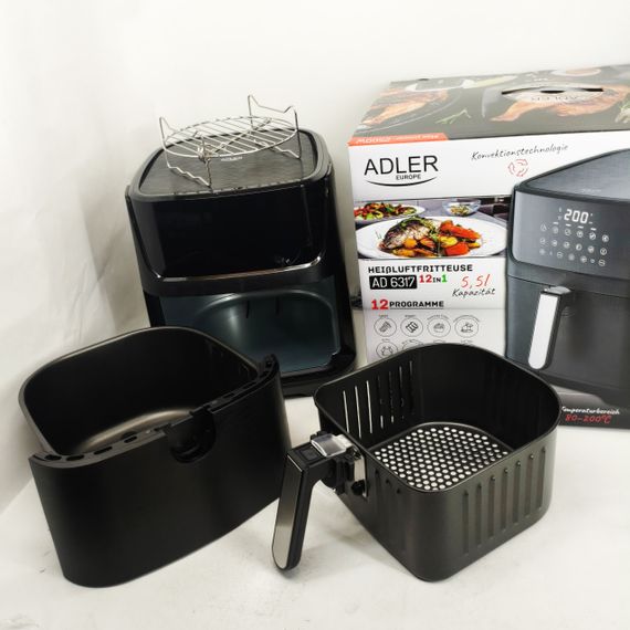 Мультипіч з автовідключенням ADLER AD 6317 5.5Л 2500Вт, Аерогриль для приготування грилю RO-86 | Зображення 5