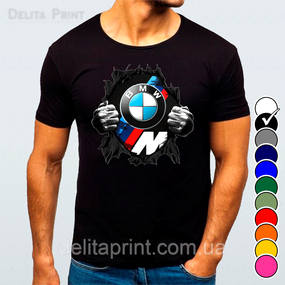 Футболка з принтом авто "BMW/БМВ"