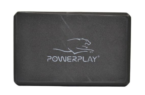 Блок для йоги PowerPlay 4006 Yoga Brick Чорний | Зображення 1