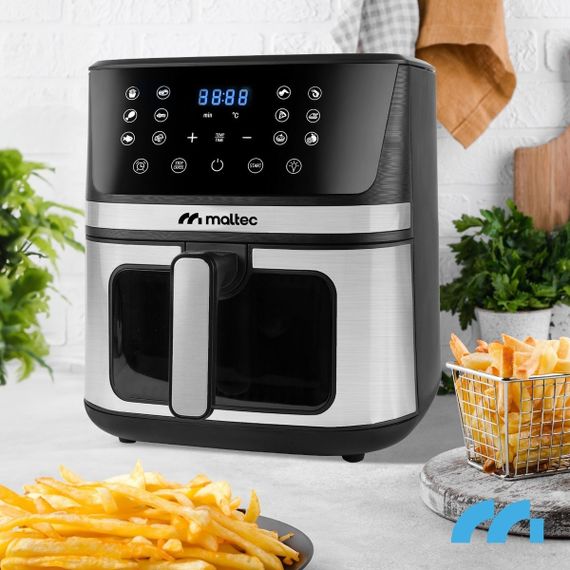 Мультипіч Maltec AirFryer1800W-7L, 7 л, аерофритюрниця без олії з віконцем і дисплеєм | Зображення 6