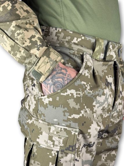 Тактичні штани Soft Shell з наколінниками "Піхота", Піксель |Розмір: 50/4 | Зображення 6