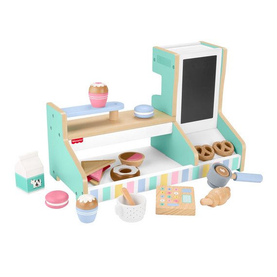 Дерев'яний ігровий набір Fisher-Price Кав'ярня Wooden Coffee Shop Set | Зображення 2