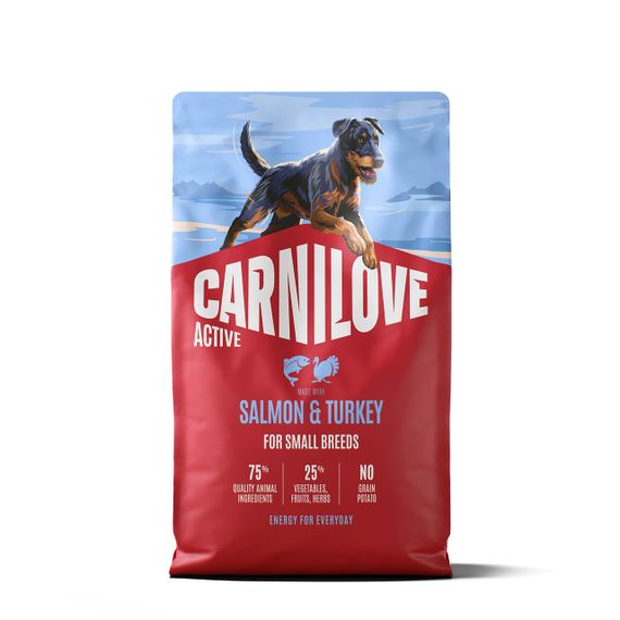 Сухий корм із лососем та індичкою для собак малих порід Carnilove Active Salmon & Turkey Small Breed, 4 кг