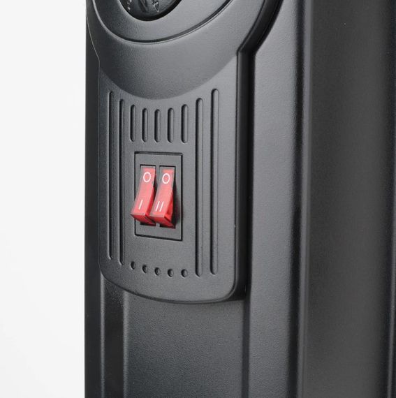 Масляный обогреватель BLACK+DECKER 1500 Вт, площадь обогрева 15 кв.м., напольный, черный (BXRA1500E) | Зображення 5