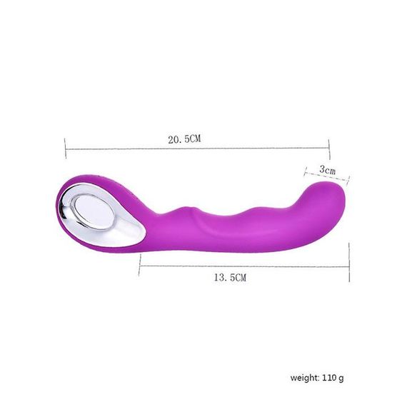 Вибратор для стимуляции точки G USB - Фиолетовый – Вибраторы | Зображення 1