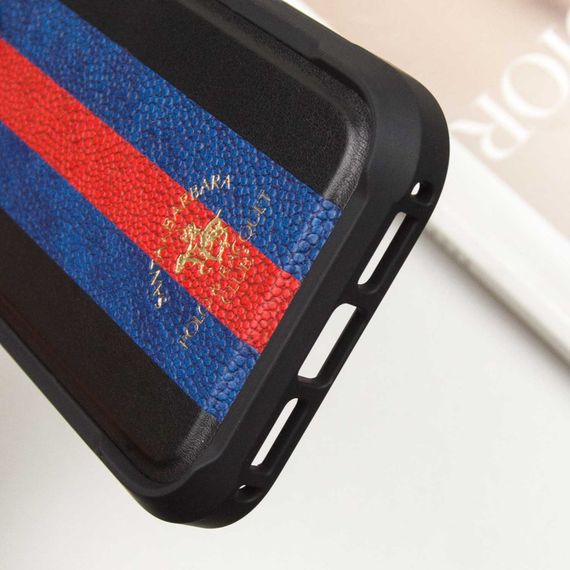 Шкіряний чохол Polo Santa Barbara Barton для Apple iPhone 16 Pro (6.3") Black / Navy | Зображення 5