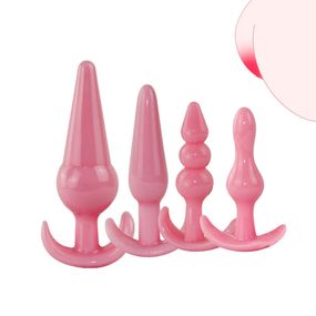 Набір анальних пробок Універсальний. Рожевий 2005-1