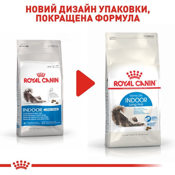 Сухий корм для довгошерстих котів, що живуть у приміщенні Royal Canin Indoor Long Hair, 400 гр | Зображення 6