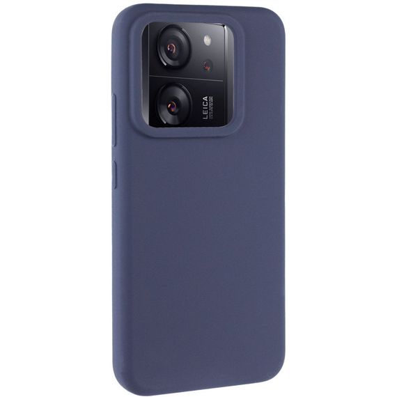 Чехол Silicone Cover Lakshmi (AAA) для Xiaomi 13T / 13T Pro Сиреневый / Dasheen Темно-синій / Midnight blue