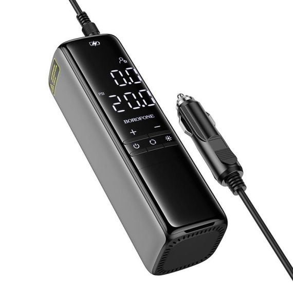 Автомобильный насос Borofone FC1 Air Pump Black Gray | Зображення 1