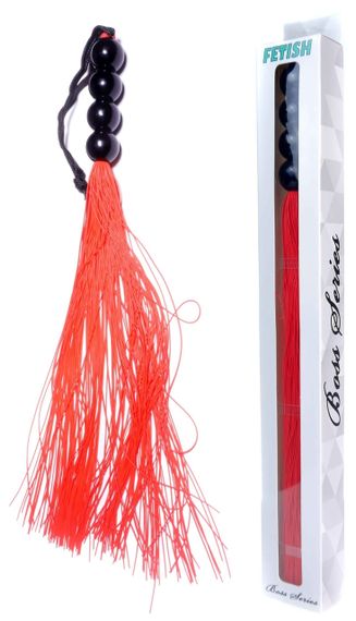 Силиконовый флогер ( длина 37 см ) Fetish Boss Series - Silicone Whip Red 14", BS6100041 sexstyle