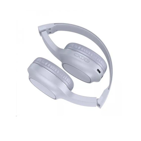 Беспроводные наушники HOCO W46 Charm BT headset Light Blue Gray | Зображення 1