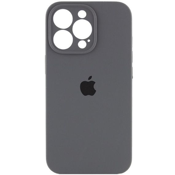 Чехол Silicone Case Full Camera Protective (AA) для Apple iPhone 16 Pro Max (6.9") Серый / Dark Gray