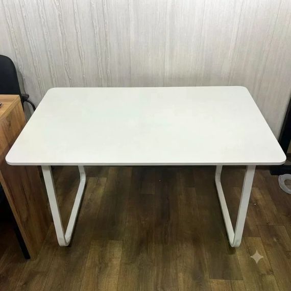 Компьютерный рабочий стол 120×60 см бежевый для ноутбука и ПК • Письменный офисный стол для учебы, работы, дома и кабинета бежевый | Зображення 1