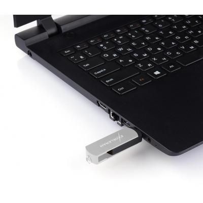 USB флеш накопичувач eXceleram 64GB P2 Series Silver/Black USB 2.0 (EXP2U2SIB64) (EXP2U2SIB64) | Зображення 6