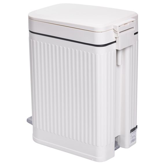 Відро для сміття з педаллю 5л відро для сміття з кришкою і педаллю Білий HP-45-12BE | Зображення 5