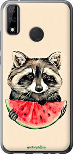 Чохол на Huawei P Smart 2020 Єнотик з кавуном "4605u-2060-2448"