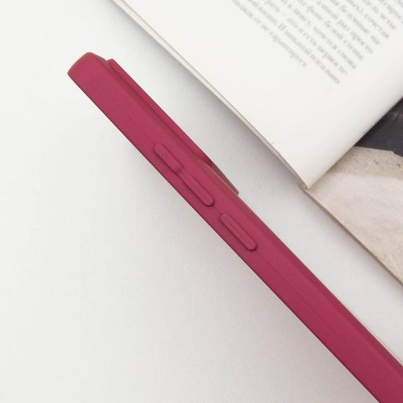 Чехол TPU GETMAN Liquid Silk Full Camera для Xiaomi Poco X6 Pro Бордовый / Marsala | Зображення 3