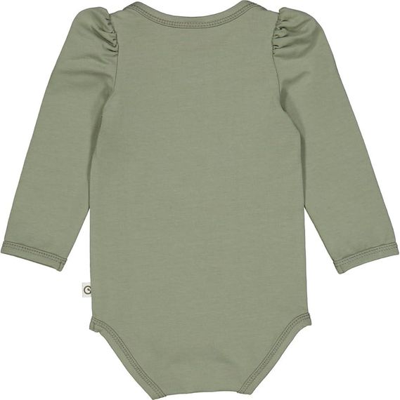 Дитяче боді для новонародженої дівчинки Green Cotton 74 см Оливковий (25111208) | Зображення 1