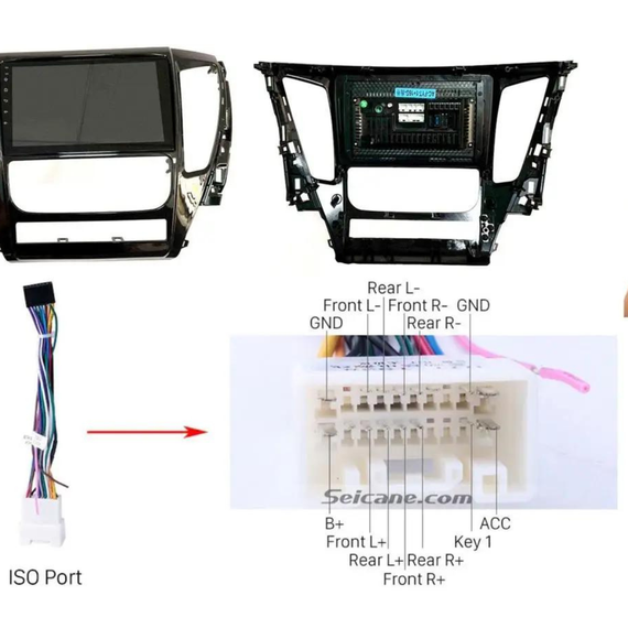 Штатная автомагнитола Mitsubishi Pajero 2016-2018 (9") +CAN Android 10.1 (4/32) черная (MER-14121_5463) | Зображення 4