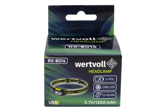Фонарь налобный Vertvoll - 5LED x 3Вт x 7 режимов Li-ion | Зображення 5