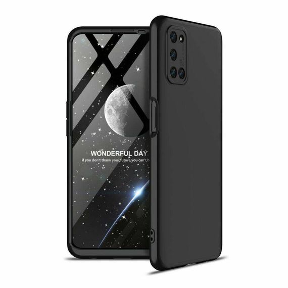 Чохол GKK 360 градусів для Oppo A52 колір Чорний