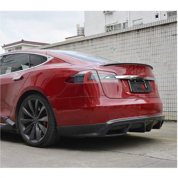 Задний диффузор V1 (2012-2016, Карбон) для Tesla Model S 2016- гг | Зображення 3