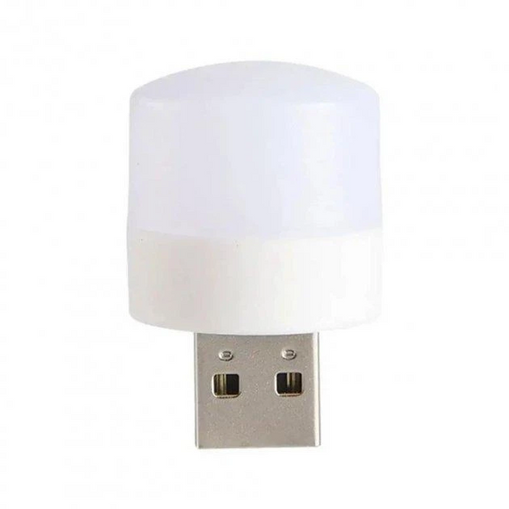 Міні лампа USB LED LAMP 1Вт портативний ліхтарик від повербанку Білий