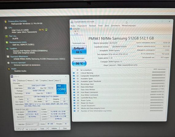 Ноутбук Dell Precision 7670 / 16" (1920x1200) IPS / Intel Core i5-12600HX (12 (16) ядер по 2.5 - 4.6 GHz) / 16 GB DDR5 / 512 GB SSD / Intel UHD Graphics / WebCam б/в | Зображення 8