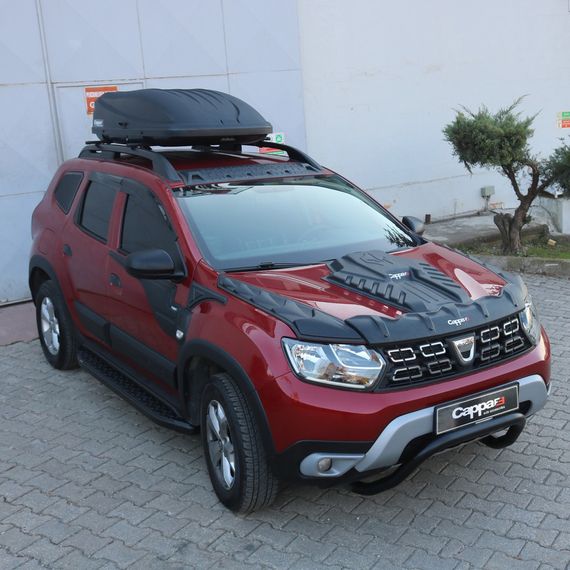 Накладка на капот (ABS) для Dacia Duster 2018-2024 рр | Зображення 3