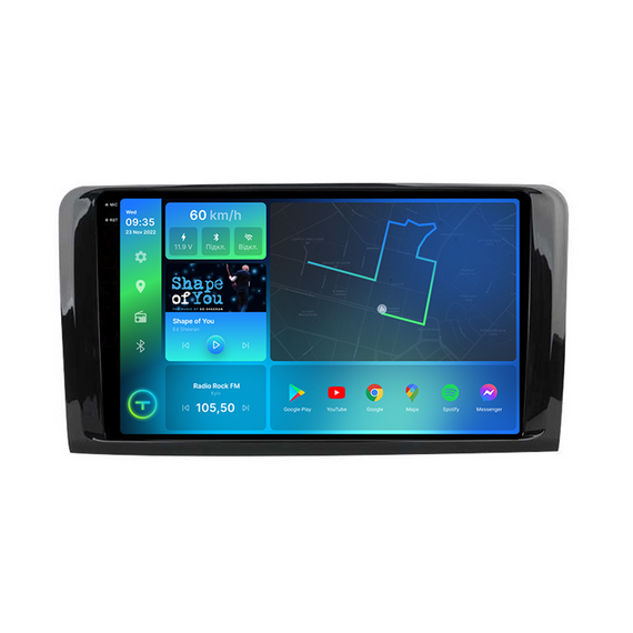 Штатна магнітола Torssen 2K Mercedes ML-class W164 2005-2011  FL9 4+64Gb 4G Carplay DSP | Зображення 1