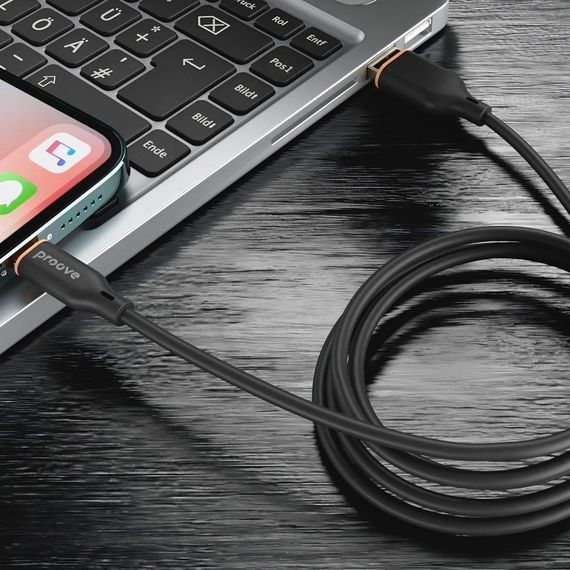 Кабель Proove Jelly Silicone Type-C to Type-C 60W (1m), Белый, 1.0 м | Зображення 9