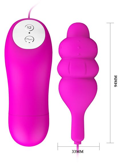Віброяйце BAILE - PLEASURE SHEL 12 vibration functions, BI-014151 sexstyle | Зображення 4